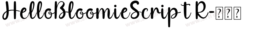 HelloBloomieScript R字体转换